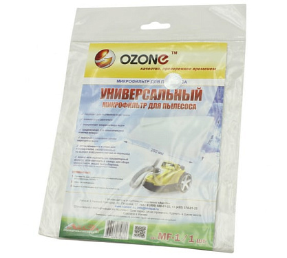 OZONE MF-1 микрофильтр универсальный д/пылесоса 250 х 200