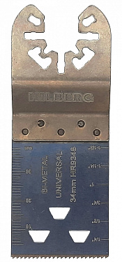 Полотно пильное погружное универсальное Hilberg Bi-M 34*40*18TPI по древесине, пластику и металлу