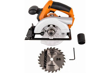 Циркулярная пила аккумуляторная WORX WX529.9, 20В, без АКБ и ЗУ