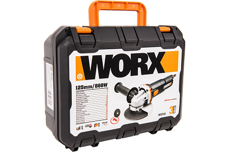 Угловая шлифовальная машина WORX WX712, 125мм