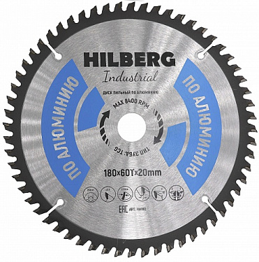 Диск пильный Hilberg Industrial Алюминий 180*20*60Т