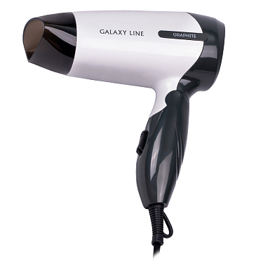 Фен для волос 1400Вт, Galaxy LINE GL 4344, 2 скорости потока воздуха, складная ручка, подвесна