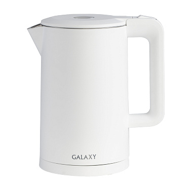 Чайник электрический, Galaxy GL 0323  БЕЛЫЙ , 2000 Вт, объем 1,7л, скрытый нагревательный элемент