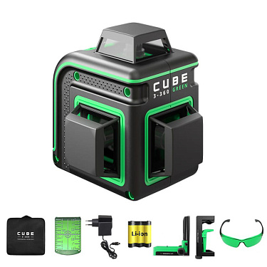 Лазерный уровень ADA Cube 3-360 Green Home Edition