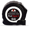 Рулетка ударопрочная ADA Rub Tape 5м сталь с полимерный покрытием ленты с двумя СТОПами