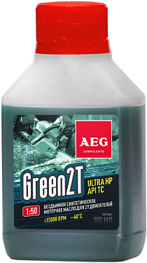 Масло 2Т синтетическое AEG Green HP API TC 100г (1/30) (зеленое)