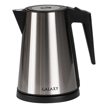 Чайник электрический, Galaxy GL 0326 СТАЛЬНОЙ ,1200 Вт, объем 1,2л, скрытый нагревательный элемент