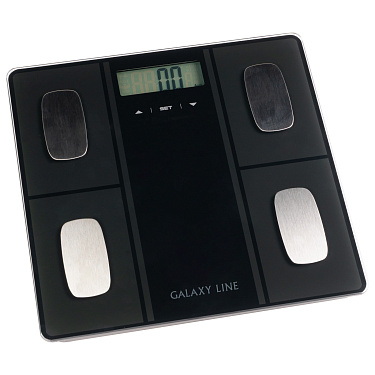 Весы электронные, Galaxy LINE GL 4854 ЧЕРНЫЕ , максимально допустимый вес 180 кг.