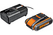 Набор зарядки аккумулятора WA3601, 1 аккумулятор 2 Ач и зарядное устройство на 2А