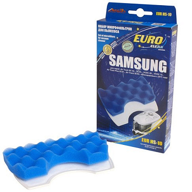 Набор микрофильтров для пылесоса SAMSUNG, 2 шт., многоразовый моющийся, бренд: EUROCLEAN