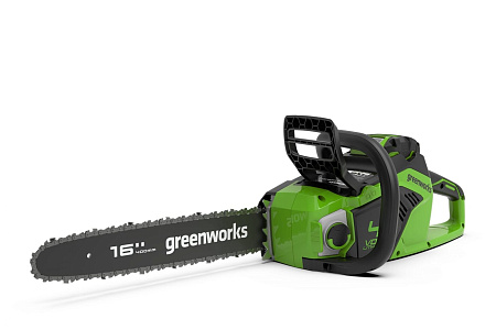 Пила цепная 40В Greenworks аккумуляторная GD40CS18, 40 см, бесщеточная, 1,8 кВт (без АКБ и З/У)