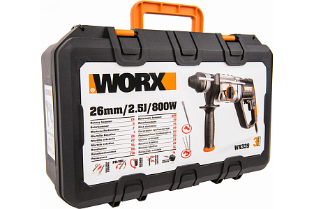 Перфоратор WORX WX339, 800Вт