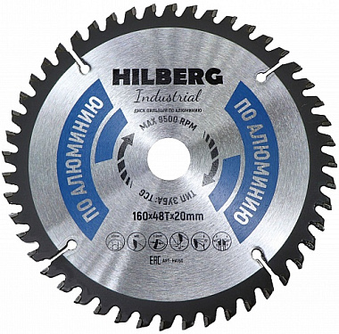 Диск пильный Hilberg Industrial Алюминий 160*20*48Т
