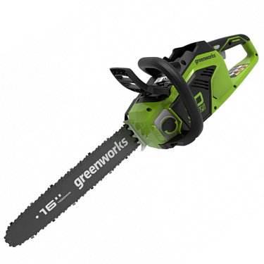 Пила цепная 40В Greenworks аккумуляторная GD40CS18, 40 см, бесщеточная, 1,8 кВт (без АКБ и З/У)
