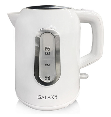 Чайник электрический, Galaxy GL 0212 ,2200 Вт, объем 1,7л, скрытый нагревательный элемент