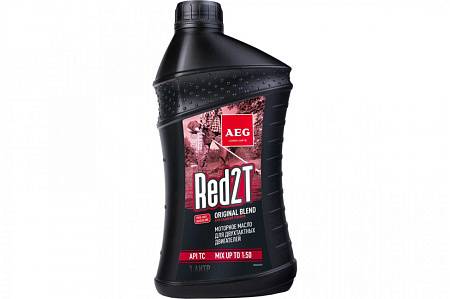 Масло 2Т мин. 1л (1/10)  AEG Universal 2T Motor Oil API TC (30625)