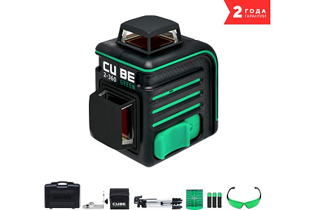 Лазерный уровень ADA Cube 2-360 Green Ultimate Edition