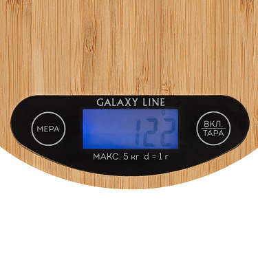 Весы кухонные электронные,Galaxy LINE GL 2813 , подсветка дисплея,  максимально допустимый вес 5кг.