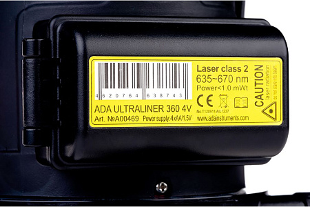 Лазерный уровень ADA UltraLiner 360 4V Set