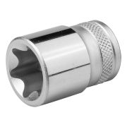 Торцовая головка KRAFTOOL INDUSTRIE QUALITAT, Cr-V, внешний torx, хромосатинированная, 1/2