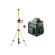 КОМПЛЕКТ Лазерный уровень ADA CUBE 360 GREEN Professional Edition + Лазерный дальномер AD