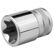 Торцовая головка KRAFTOOL INDUSTRIE QUALITAT, Cr-V, внешний torx, хромосатинированная, 1/2