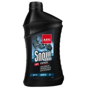 Синтетическое моторное масло для снегоходов AEG SNOWMOBILE 2T JASO FD 1 литр.