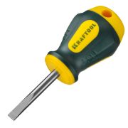 Отвертка Kraftool SL5.5*038, Cr-Mo-V сталь, двухкомп противоскользящая рукоятка