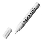 ЗУБР 2-4мм,круглый,белый, маркер-краска, Профессионал