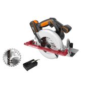 Циркулярная пила аккумуляторная WORX WX530, 20В, 2 Ач х1
