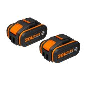 Комплект из 2х Аккумуляторов 2*20В 4.0 А/ч . WORX WA3553.2