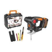 Лобзик аккумуляторный-сабельная пила WORX Axis WX550, 20В, 2Ач x1, кейс