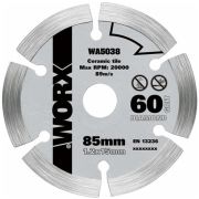 Пильный диск алмазный WORX WA5038, 85х1,2х15 мм