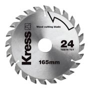 Диск твердосплавный по дереву KRESS 24T TCT 165 мм х20 мм