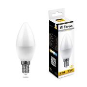 Лампа LB-97 16LED (7W) 230V E14 2700K свеча