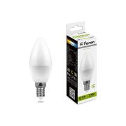 Лампа LB-97 16LED (7W) 230V E14 4000K свеча