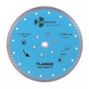 Диск алмазный отрезной 230 М 14 Турбо с фланцем hot press