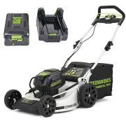 Газонокосилка аккумуляторная Greenworks 82В + аккумуляторная батарея 5 А/ч и зарядное устройство б/щ