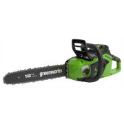 Пила цепная 40В Greenworks аккумуляторная GD40CS18, 40 см, бесщеточная, 1,8 кВт (с АКБ на 4 А/ч З/У)