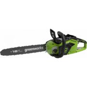 Пила цепная 40В Greenworks аккумуляторная GD40CS18, 40 см, бесщеточная, 1,8 кВт (с АКБ на 2 А/ч З/У)