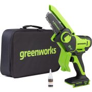 Пила цепная мини 24В Greenworks аккумуляторная 10см, (без АКБ и ЗУ)