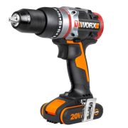 Дрель-шуруповерт ударная аккумуляторная WORX WX354.9, 20В, бесщеточная, без АКБ  и ЗУ