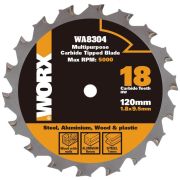 Пильный диск универсальный WORX WA8304, 120х1,8х9,5 мм