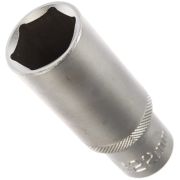 Головка торцевая удлиненная, 22м-6гранная, CrV, под квадрат 1/2// Stels