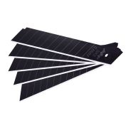 Лезвия для ножей, черное 0,6 мм, 18 мм