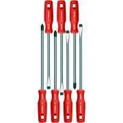Набор отвертка 7 шт, (ph1: 1x100мм; ph2: 1x125мм,1x150мм; SL5 1x100мм; SL6 1х125мм, 1х150мм; SL8 1x200мм), в блистере