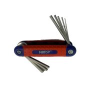 Набор складных шестигранных ключей с плоской головкой 8 шт.