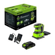 24V Плоская шлифмашина акк.G24SS14, 115x140мм,5500 об/мин,ампл. 1,6 мм,1х2Ач,ЗУ,кор (3100507CUA)