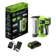 24V Нейлер акк.GD24BN, б/щет,100 уд/мин, гвозди 18GA, LED,1х2Ач,ЗУ,кор (3400707CUA)