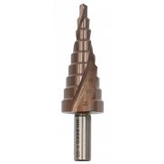 Сверло ступенчатое по металлу 4-20мм (9ступ) Hilberg (Р6М5) HSS-COBALT, ST0420